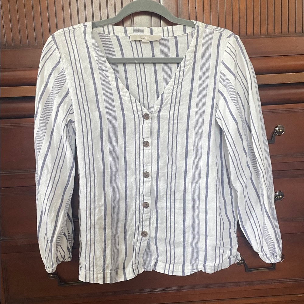 LOFT linen blouse